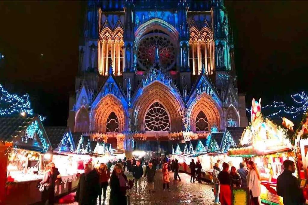 Cathedrale/Cossu/Confortable/Spacieux Remeš Exteriér fotografie